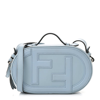 Fendi Vitello Grace Matte O'Lock Mini Camera Case Azzurro Baby 1 of 15