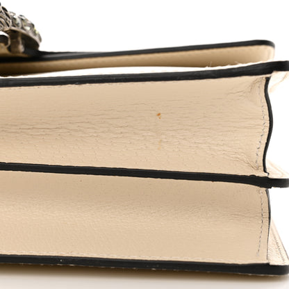 Gucci Textured Calfskin Crystal Small Dionysus Shoulder Bag Mystic White 11 of 14