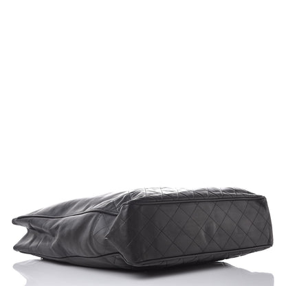 Chanel Lambskin Quilted Shopping Tote Black 4 of 11