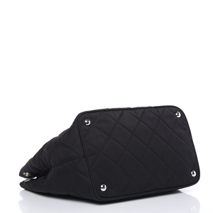Prada Nylon Tessuto Impuntu Quilted Shoulder Bag Black 4 of 9