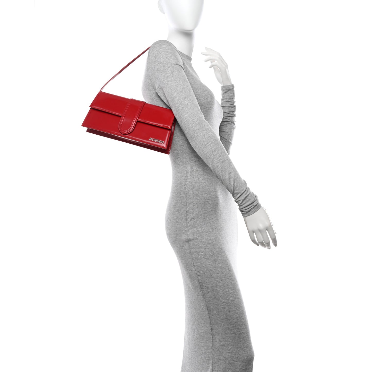 Smooth Calfskin Le Bambino Long Red