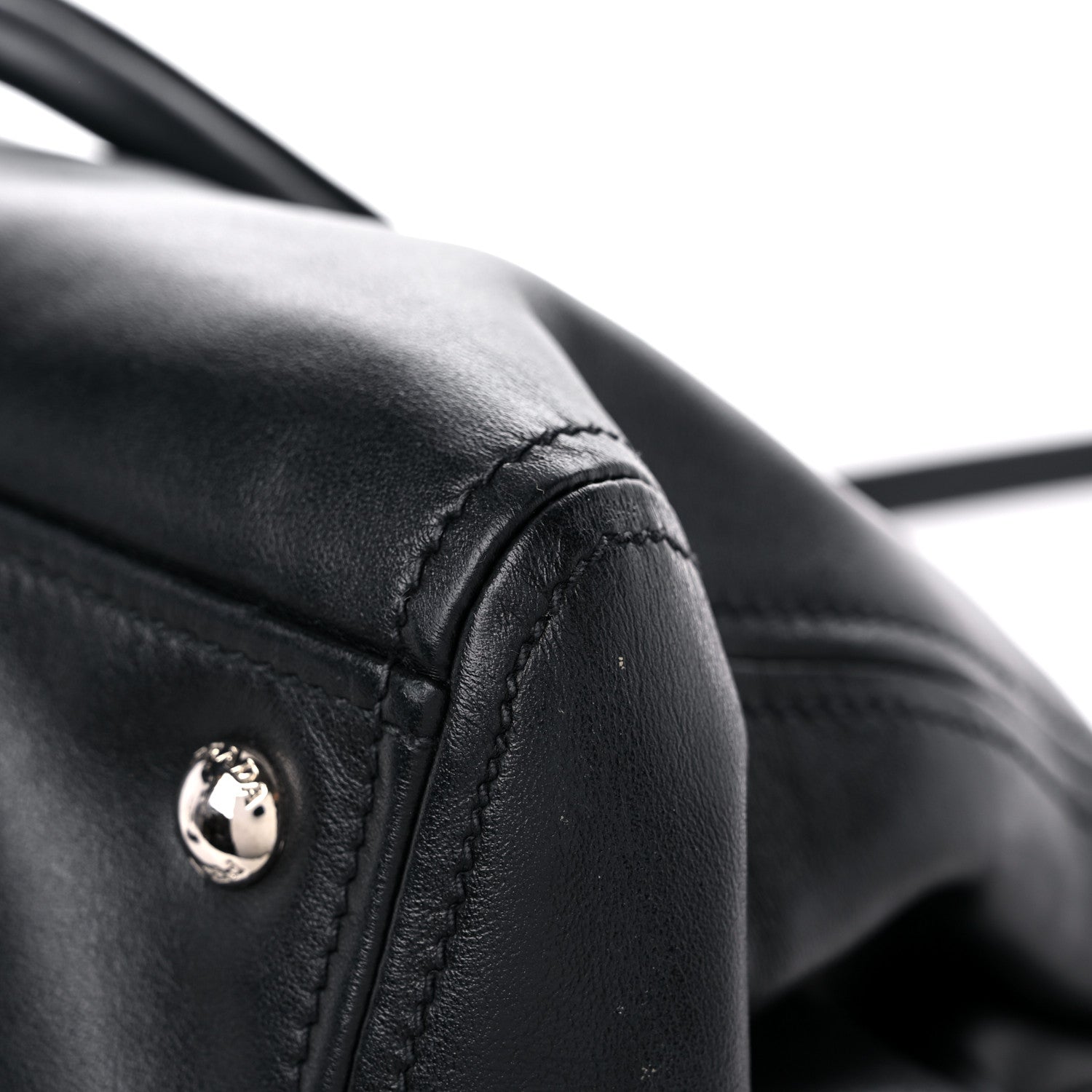 Prada Soft Calfskin Tote Black 11 of 14