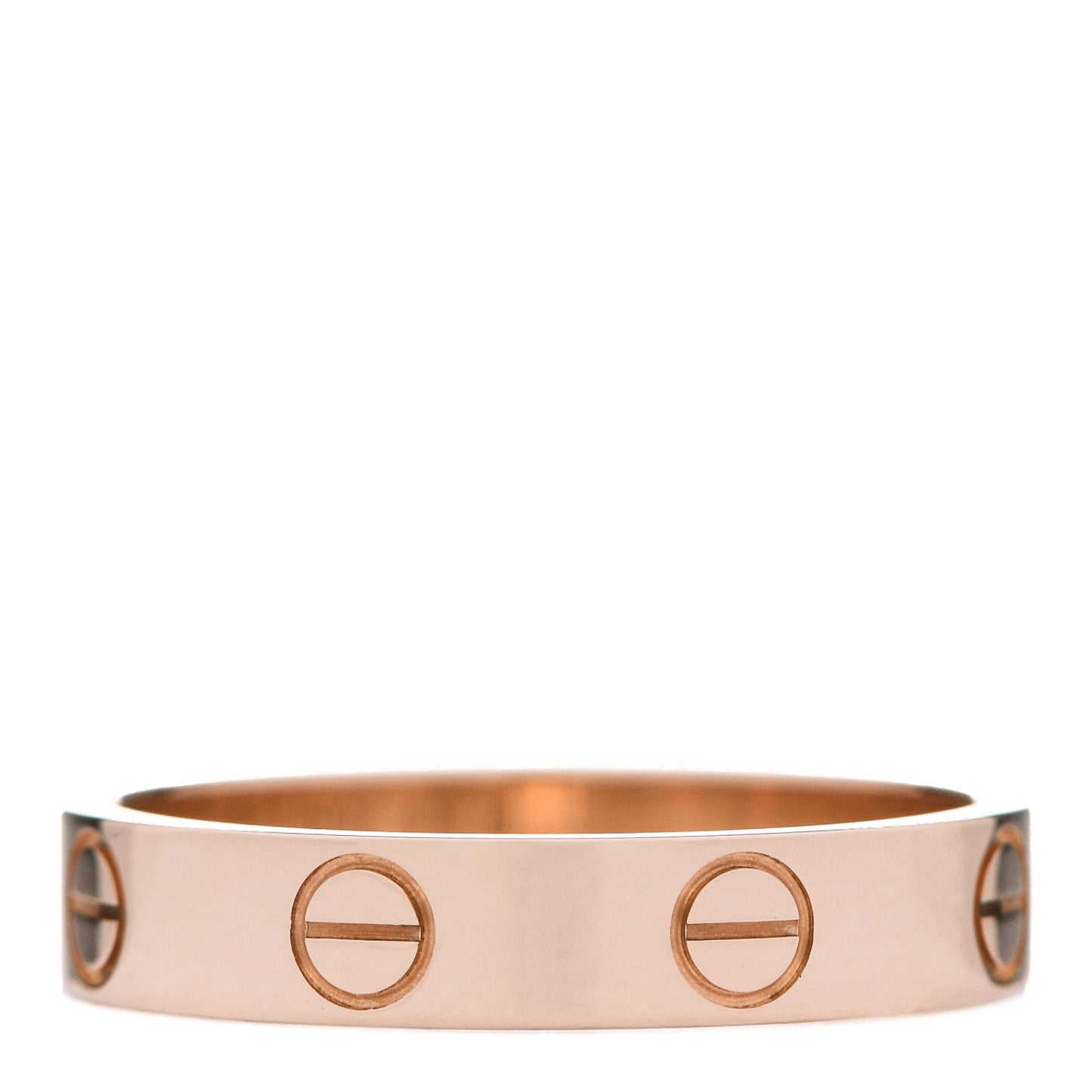 18K Pink Gold 3.5mm LOVE Wedding Band Ring 51 5.75
