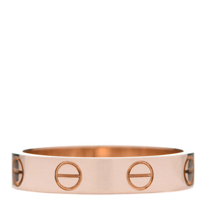 Cartier 18K Pink Gold 3.5mm LOVE Wedding Band Ring 51 5.75 3 of 4