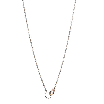 Cartier 18K Pink Gold Interlocking LOVE Necklace 1 of 6