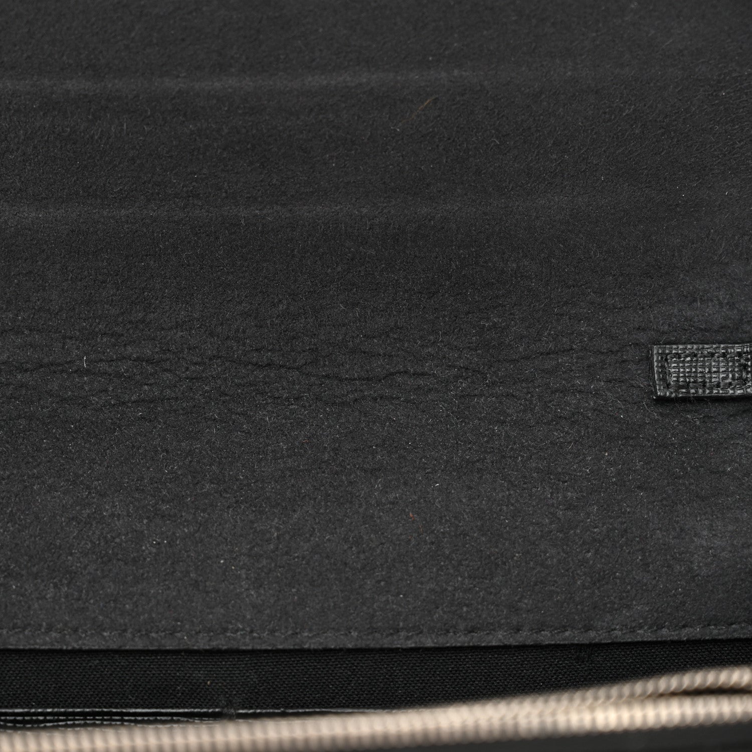 Fendi Vitello Elite Mink Fur Studded Karlito Tube Wallet on Chain Black 11 of 13