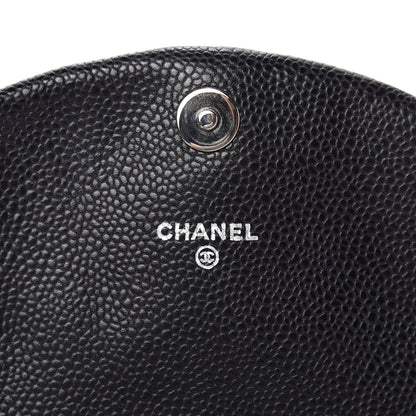 Chanel Caviar Half Moon Wallet On Chain WOC Black 8 of 10