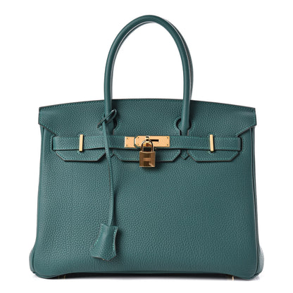 Hermes Togo Birkin 30 Malachite 1 of 11