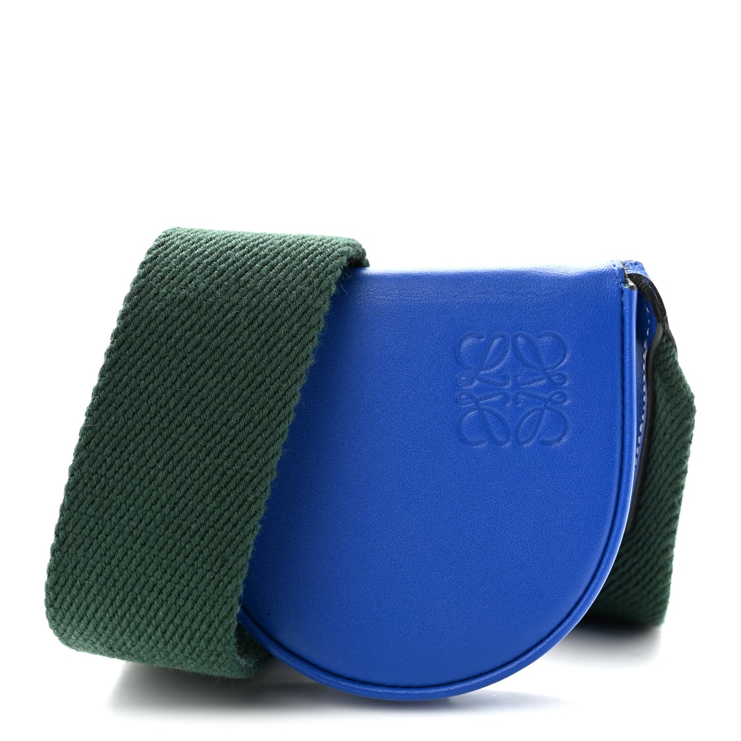 Smooth Calfskin Mini Heel Crossbody Bag  Electric Blue Green