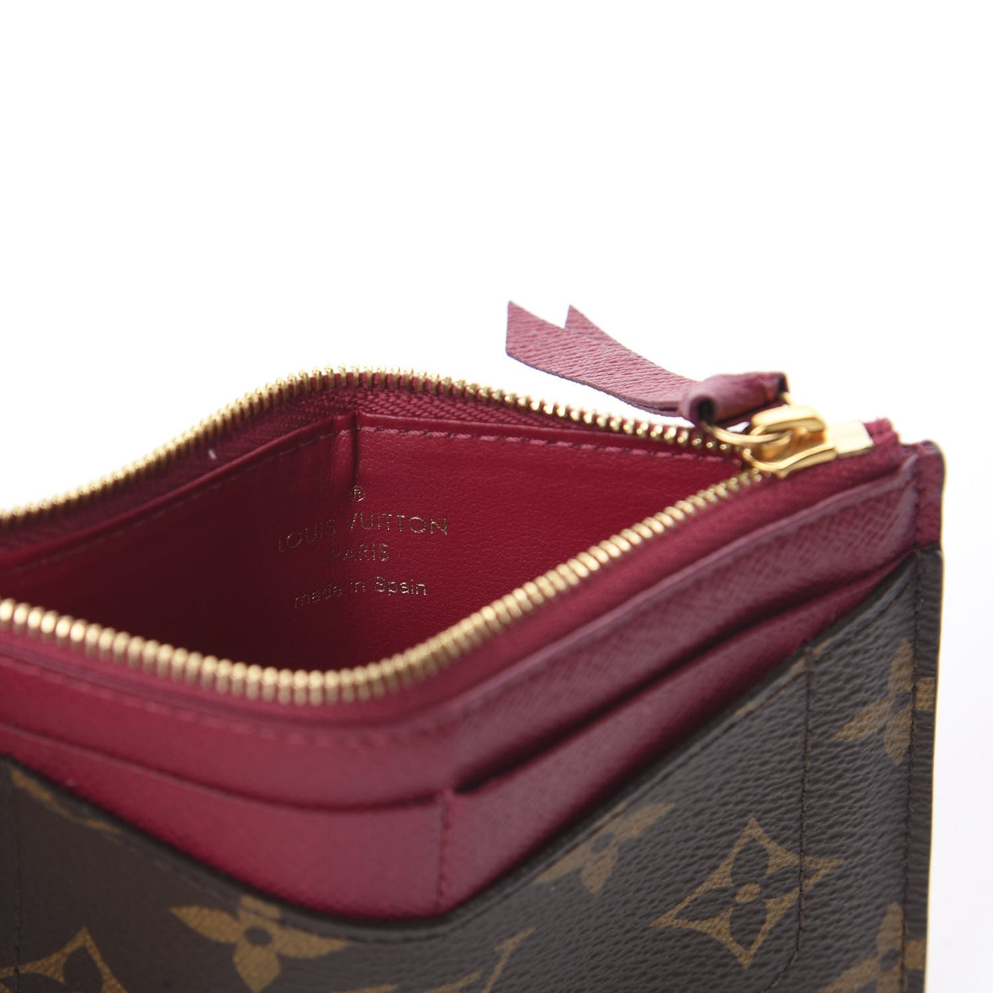 Monogram Zipped Card Holder