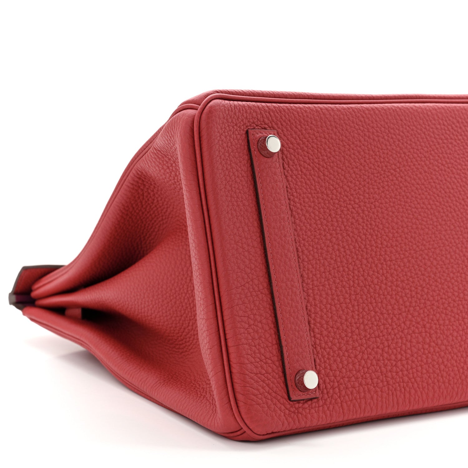 Hermes Togo Horseshoe Birkin 35 Rouge Garance Anemone 9 of 11