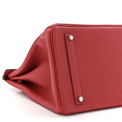 Hermes Togo Horseshoe Birkin 35 Rouge Garance Anemone 9 of 11