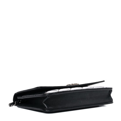 Chanel Lambskin Quilted Boy Wallet On Chain WOC Black 4 of 25