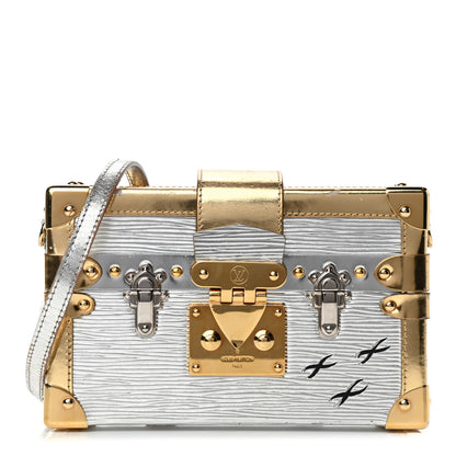 Louis Vuitton Metallic Epi Petite Malle Silver 1 of 4