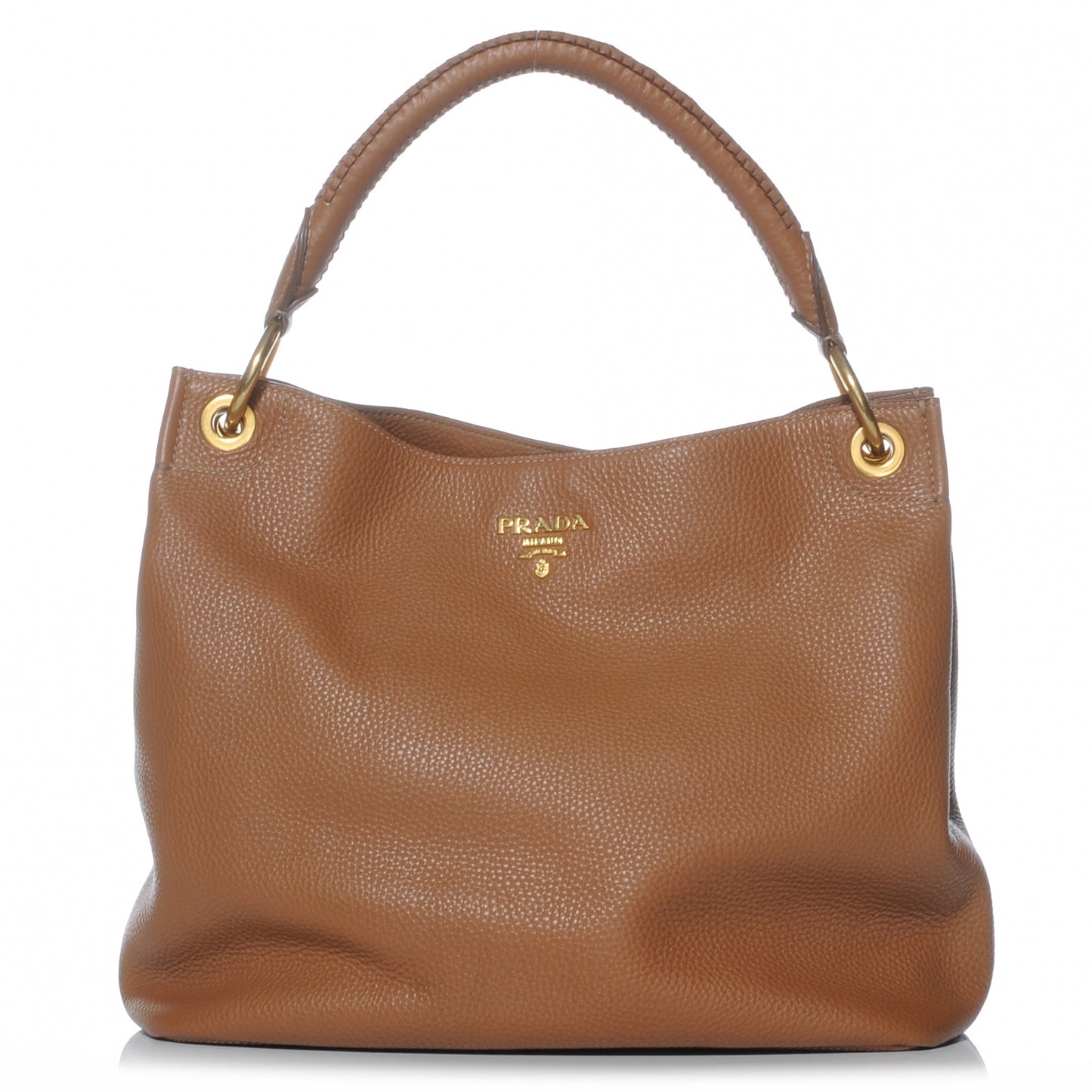 Vitello Daino Leather Hobo Cuoio
