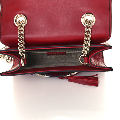 Gucci Soft Microguccissima Mini Emily Chain Shoulder Bag Rosso 5 of 11