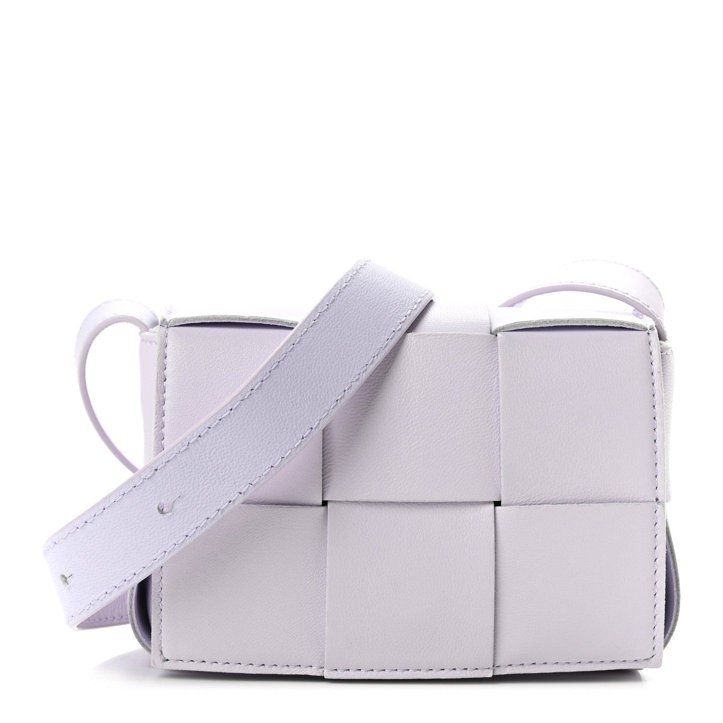 Lambskin Maxi Intrecciato Extra Mini Cassette Crossbody Bag Mirth Washed