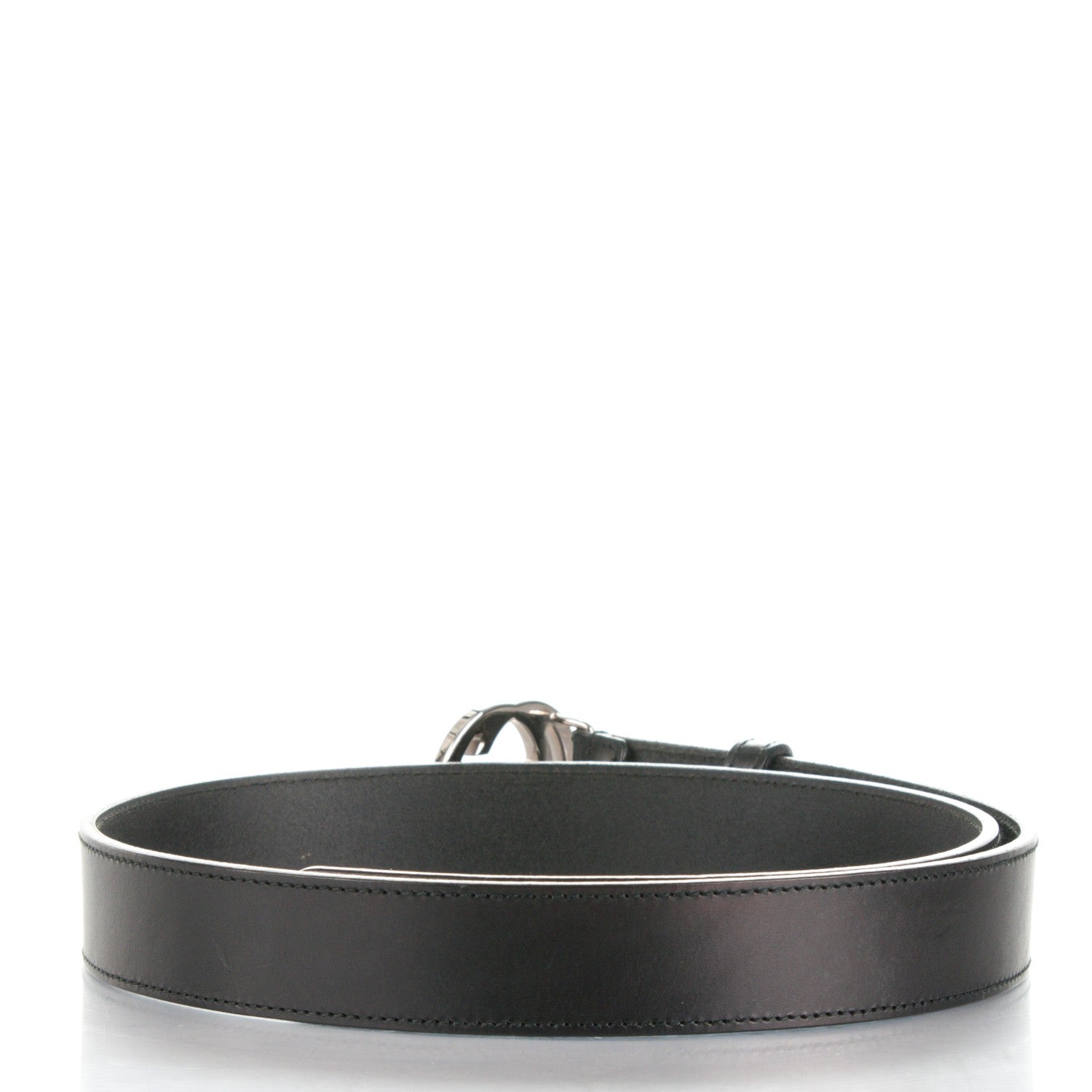 Gucci Calfskin Interlocking G Belt 85 34 Black 3 of 6