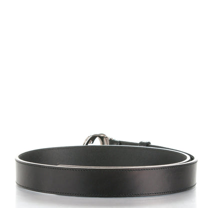 Gucci Calfskin Interlocking G Belt 85 34 Black 3 of 6