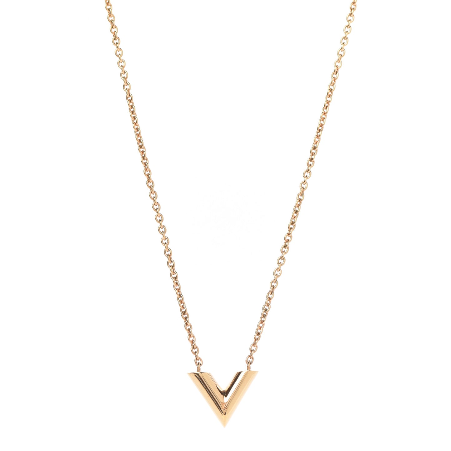 Essential V Necklace Gold