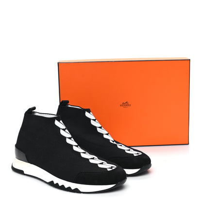 Hermes Mesh Volo Sneakers 37 Black 7 of 8