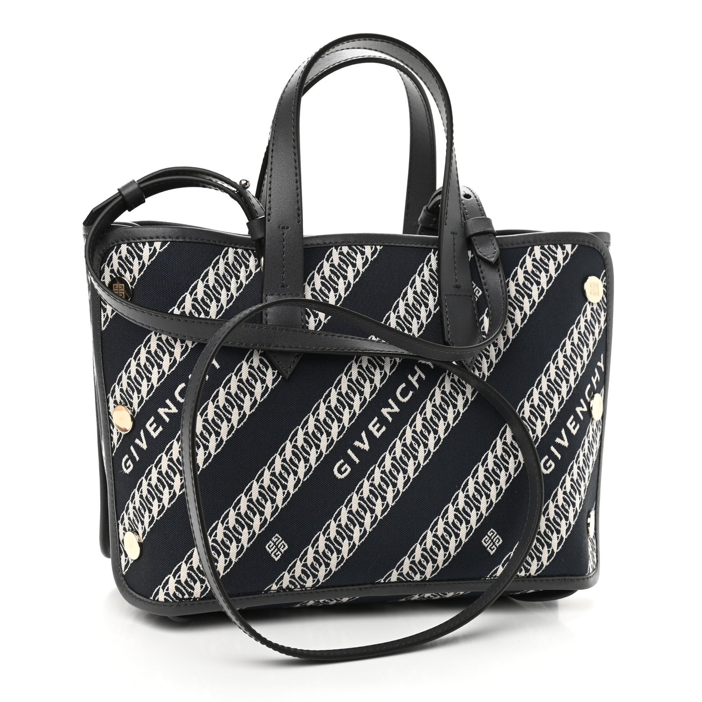 Canvas Mini Bond Shopper Tote Oil Blue
