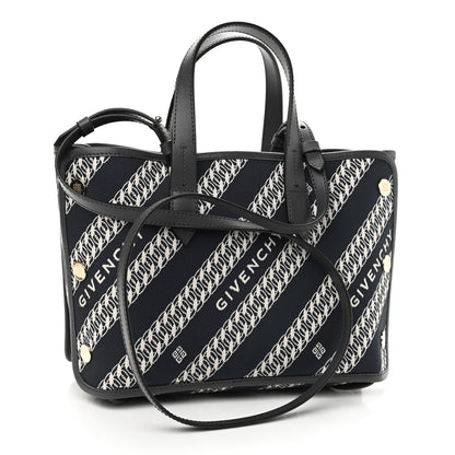 Givenchy Canvas Mini Bond Shopper Tote Oil Blue 3 of 9