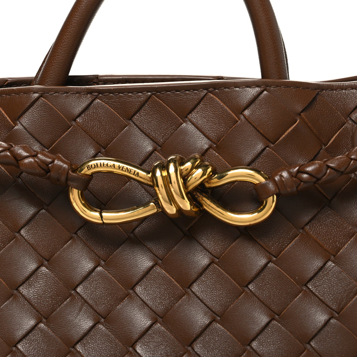 Bottega Veneta Nappa Intrecciato Small Andiamo Shoulder Bag Nocciola 7 of 9