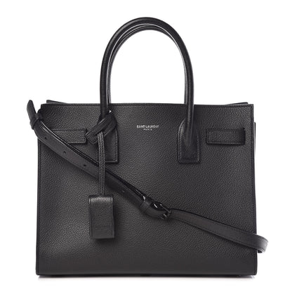 Saint Laurent Grained Calfskin Baby Sac De Jour Black 1 of 10