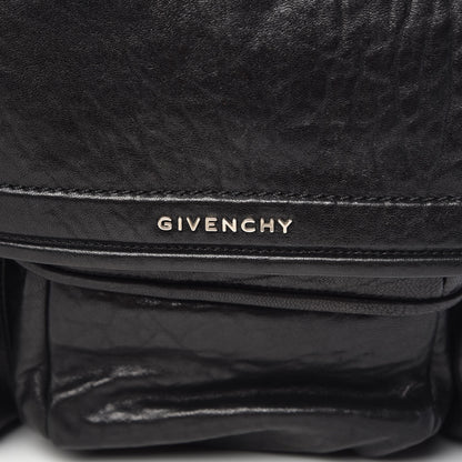 Givenchy Tumbled Sheepskin Top Handle Flap Bag Black 7 of 9