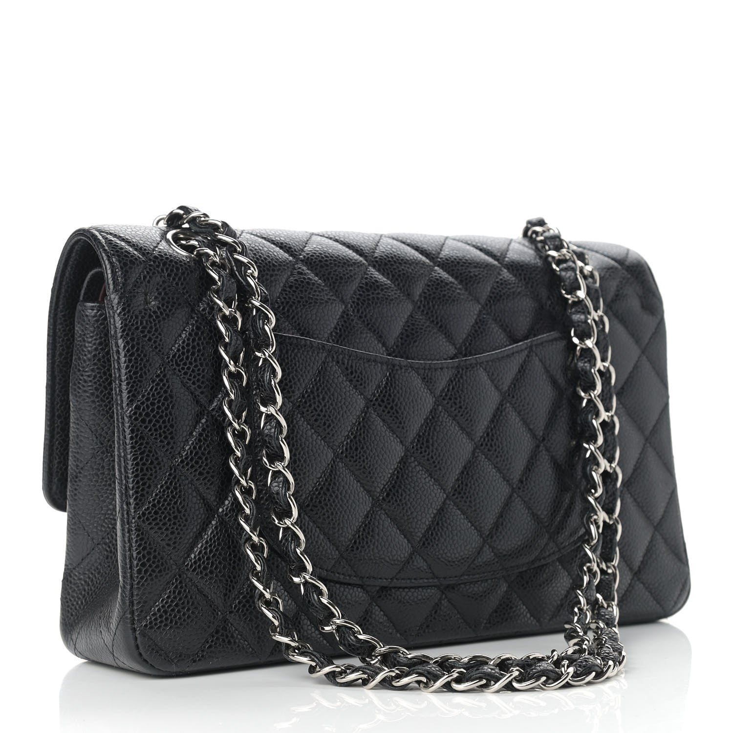 Chanel Caviar Quilted Medium Double Flap Black 3 of 11