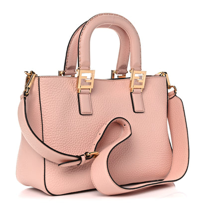 Fendi Cuoio Romano Selleria Small FF Tote Cipria 3 of 12