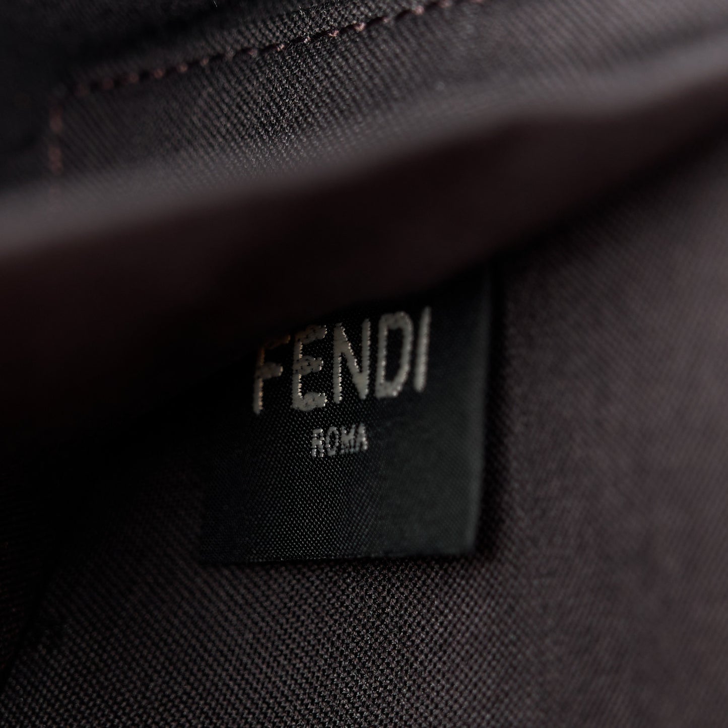 Vitello Soft F is Fendi Bi-Color FF 1974 Embossed Envelope Wallet On Chain with Pouches Maya Black