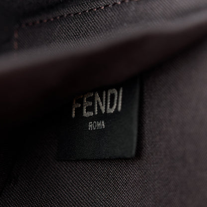 Fendi Vitello Soft F is Fendi Bi-Color FF 1974 Embossed Envelope Wallet On Chain with Pouches Maya Black 9 of 18