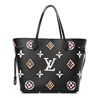 Louis Vuitton Monogram Giant Wild At Heart Neverfull MM Black 2 of 6