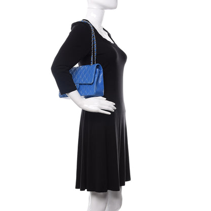 Chanel Lambskin Quilted Medium Double Flap Blue 3 of 16