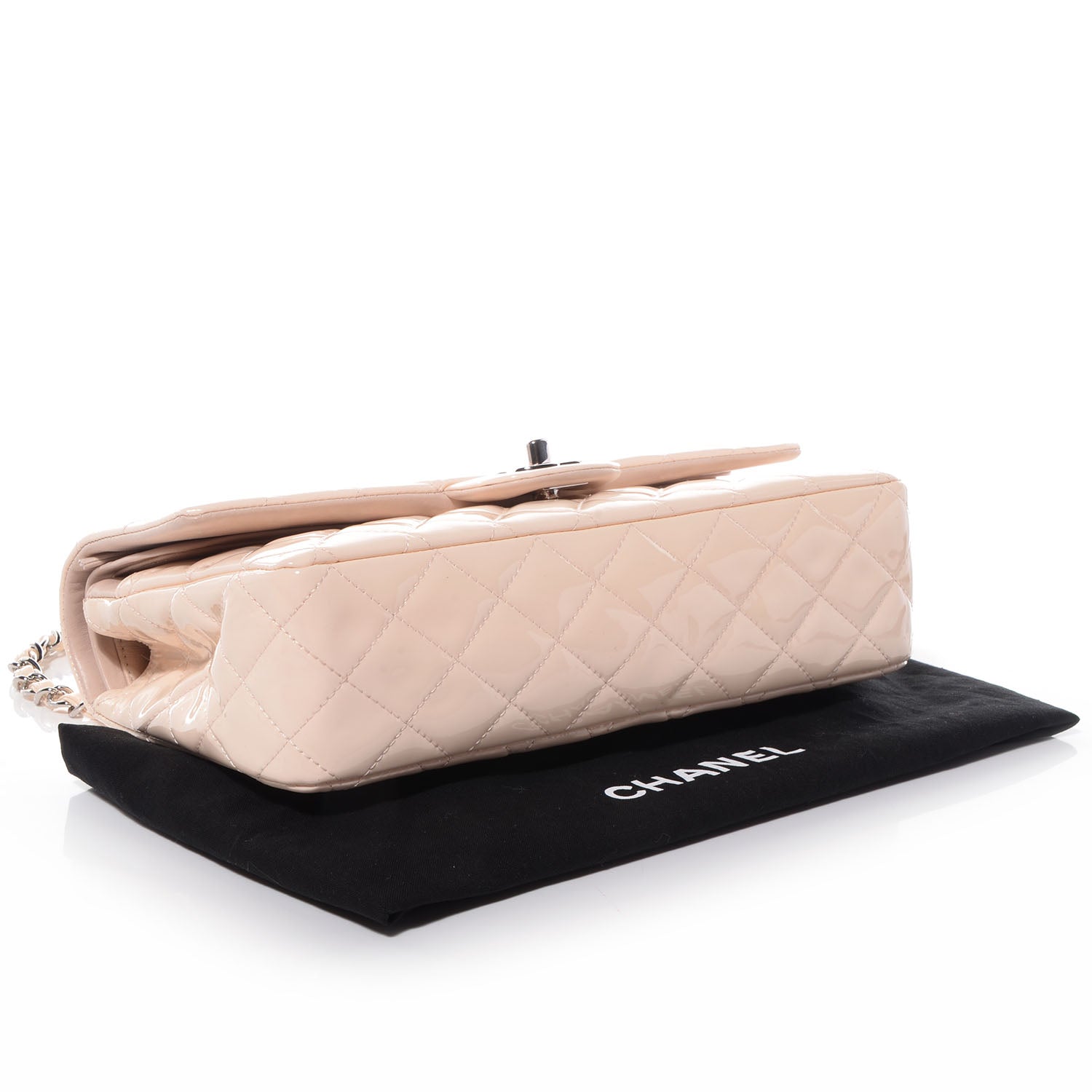 Chanel Patent Quilted Medium Double Flap Light Pink 4 of 8