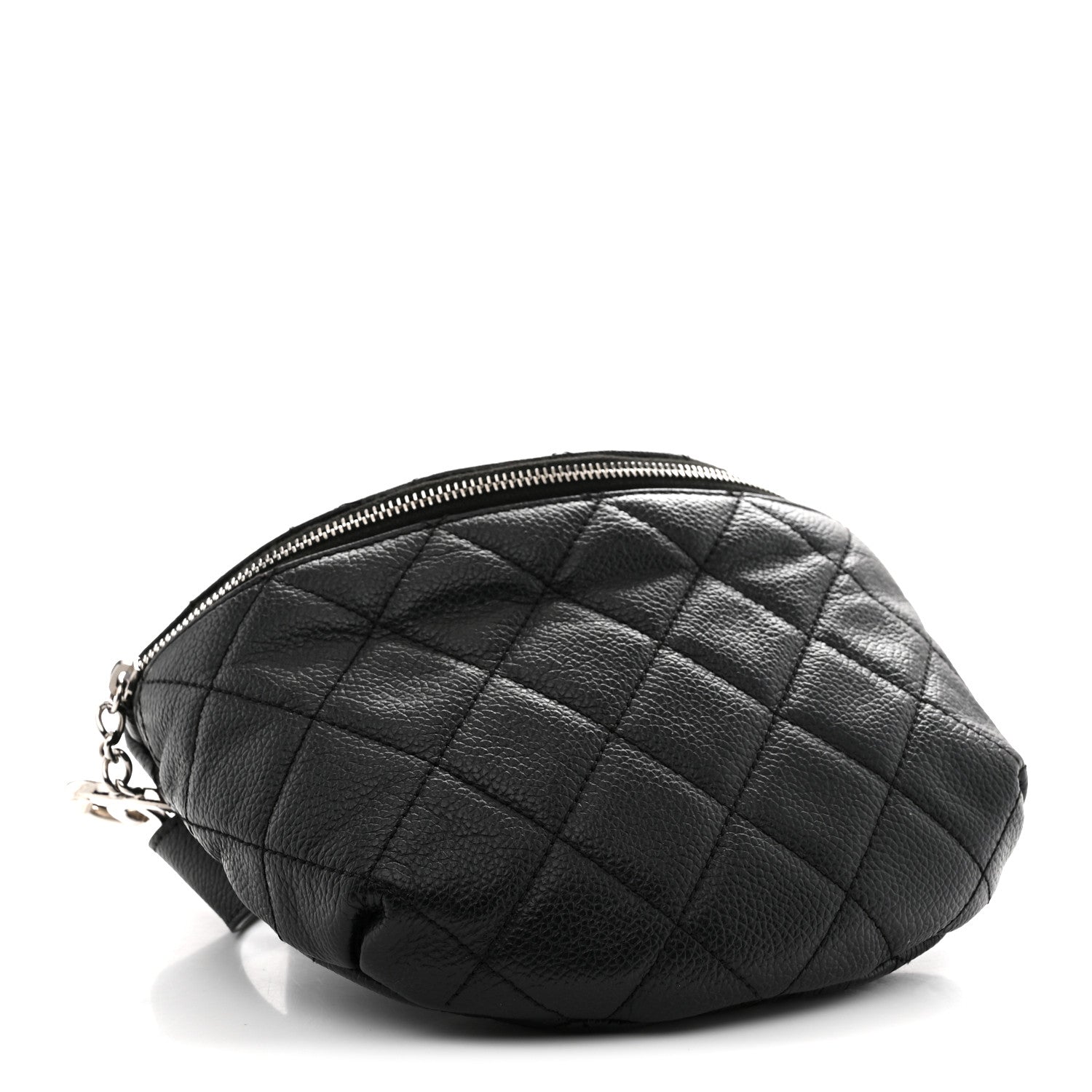 Chanel Grained Calfskin Quilted Waist Belt Bag Black 4 of 11