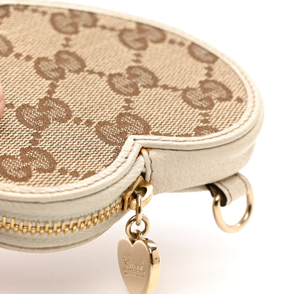 Gucci Monogram Heart Coin Purse Gold 10 of 10