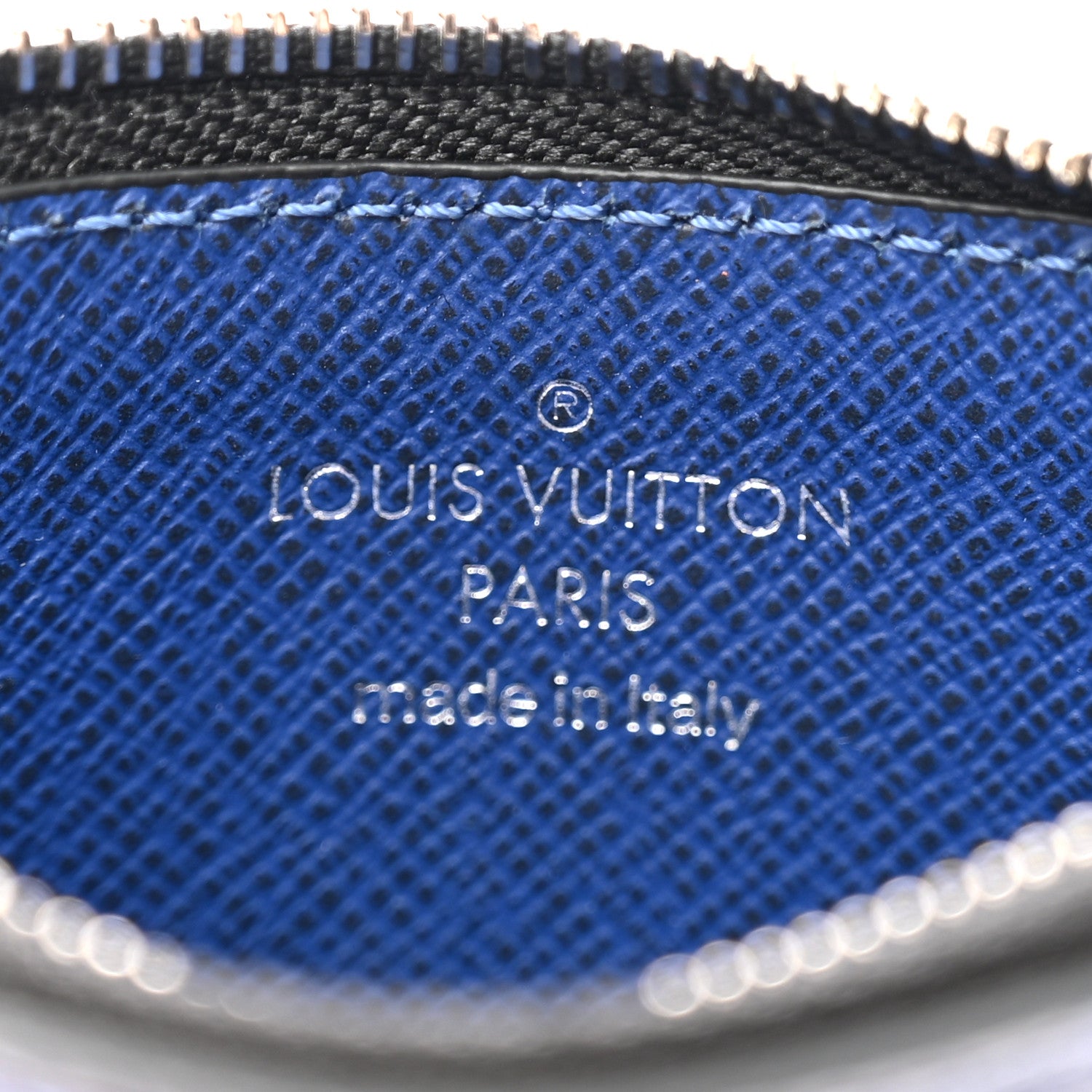 Louis Vuitton Monogram Taiga Coin Card Holder Cobalt 6 of 7