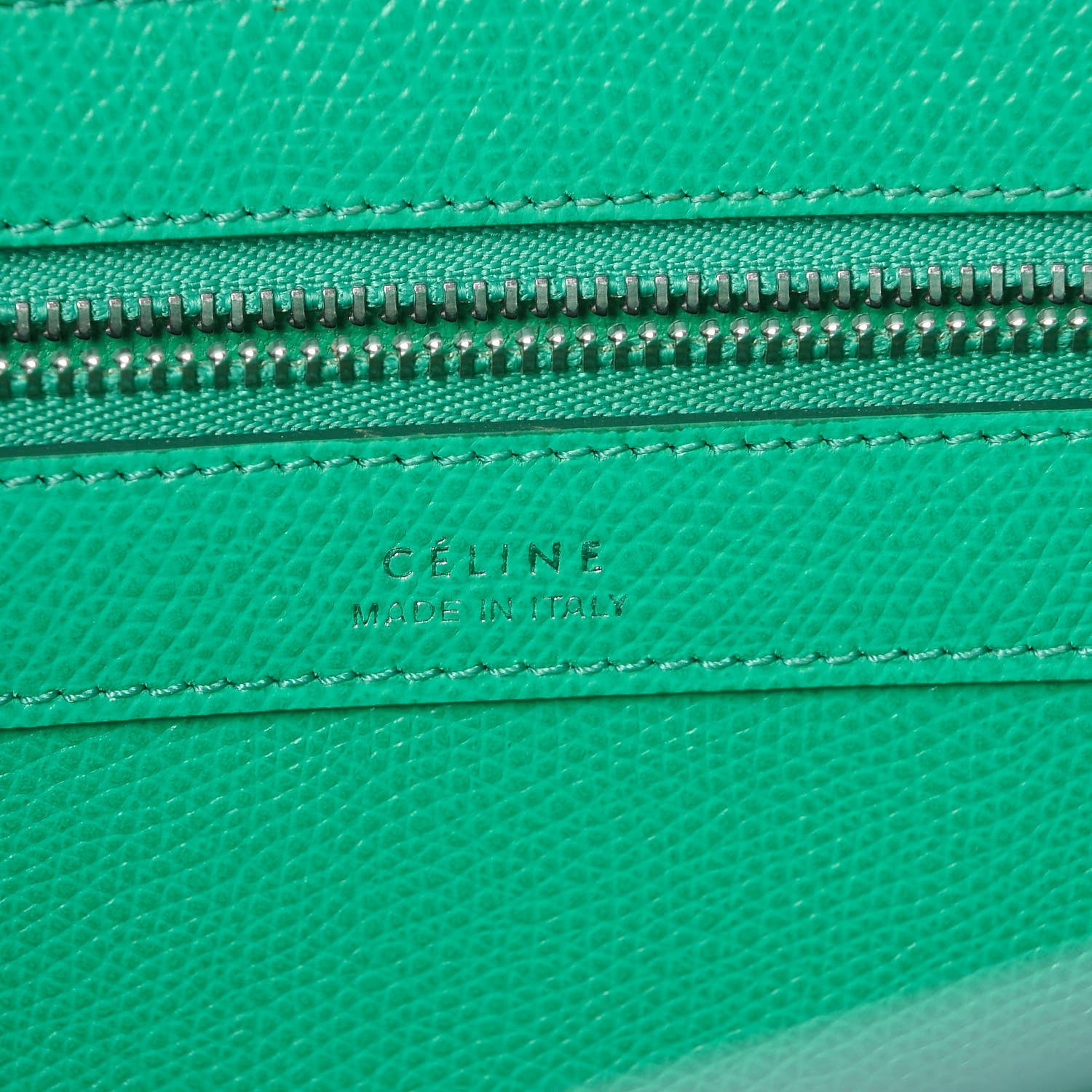 Celine Grained Calfskin Small Horizontal Cabas Phantom Mint 8 of 9