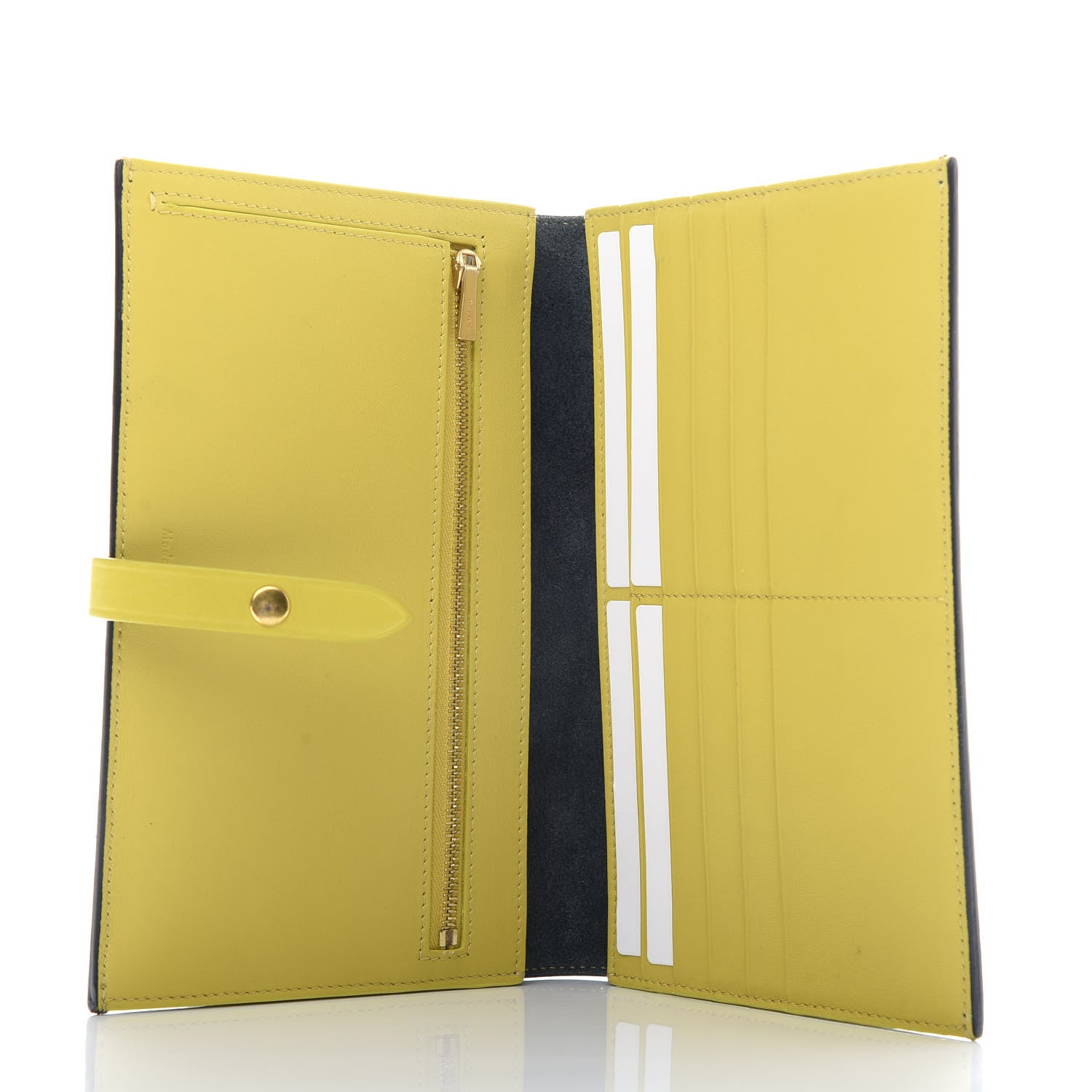 Celine Grained Calfskin Large Multifunction Strap Wallet Slate 5 of 8
