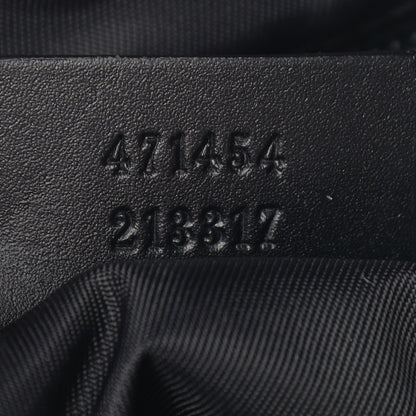 Gucci GG Supreme Monogram Web Messenger Bag Black 7 of 16