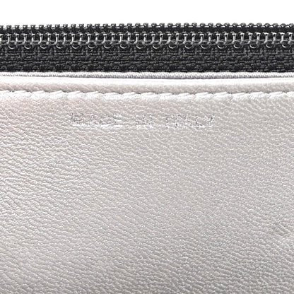 Chanel Lambskin Camellia Embossed Wallet on Chain WOC Black 7 of 11