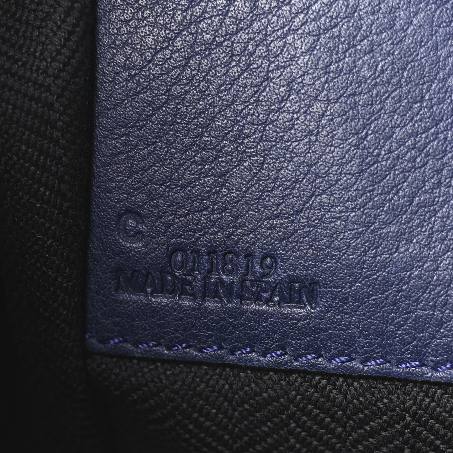 Calfskin Small Hammock Shoulder Bag Marine