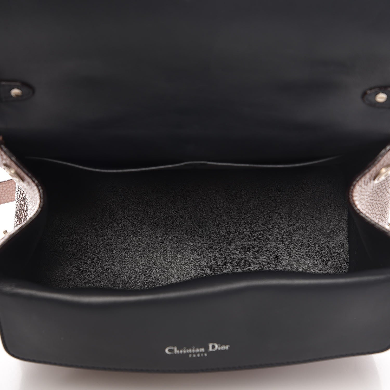 Christian Dior Metallic Bullcalf Small Be Dior Flap Pink 5 of 13