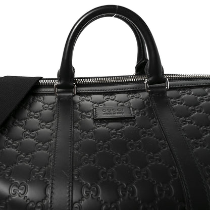 Gucci Guccissima Signature Medium Duffle Black 7 of 9