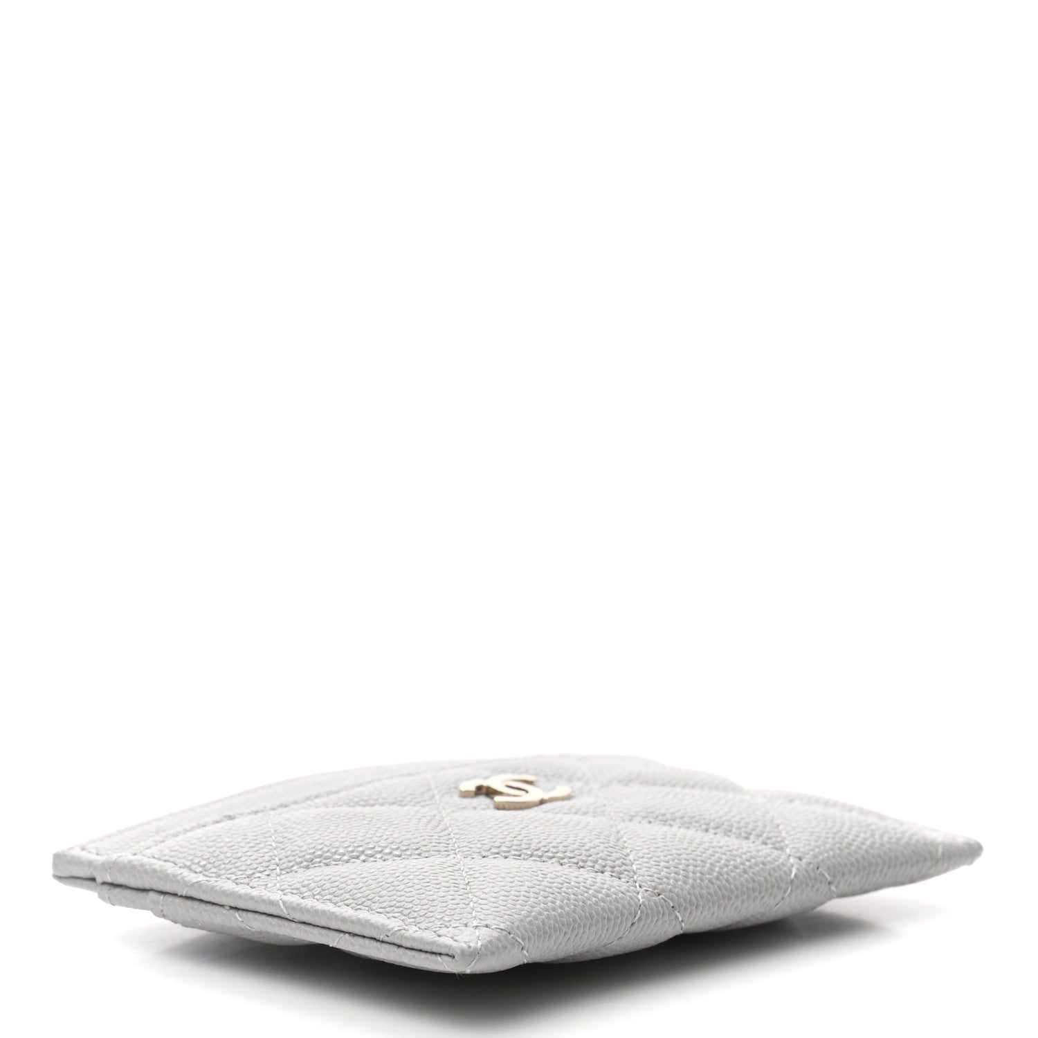 Chanel Caviar Quilted Card Holder Grey 4 of 7