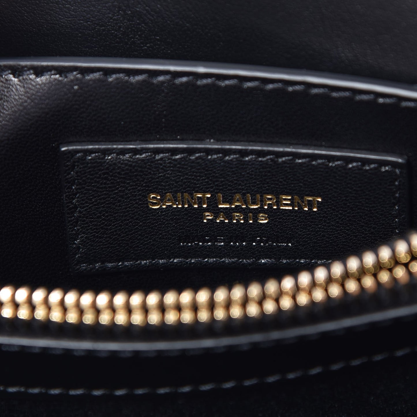Calfskin Y Quilted Monogram Small Loulou Chain Satchel Black