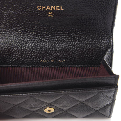 Chanel Caviar Quilted Flap Card Holder Black 6 of 8